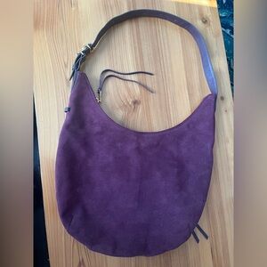 Aimee Kestenberg Purple Suede Hobo Bag